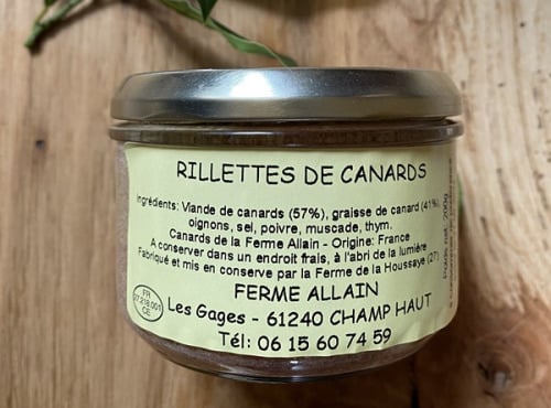 Ferme ALLAIN - Rillettes de canard nature