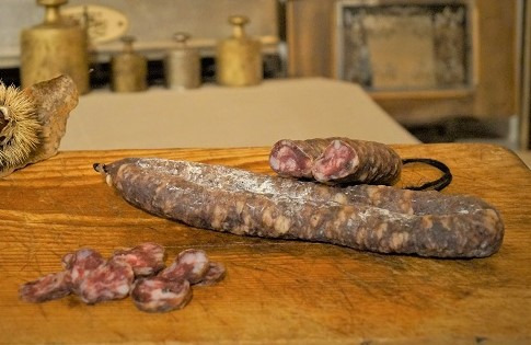 Charcuterie Mannei - Saucisse sèche fermière de porc Nustrale -Sans Nitrite-