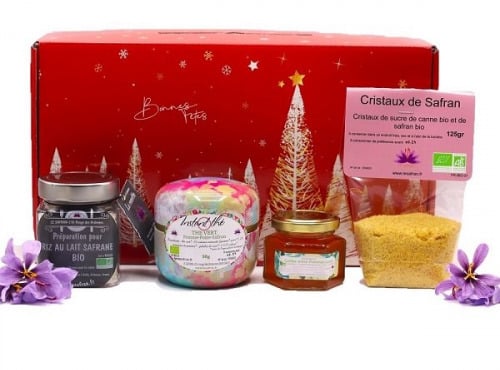 Le safran - l'or rouge des Ardennes - Coffret de fêtes Paradis Gourmand Bio