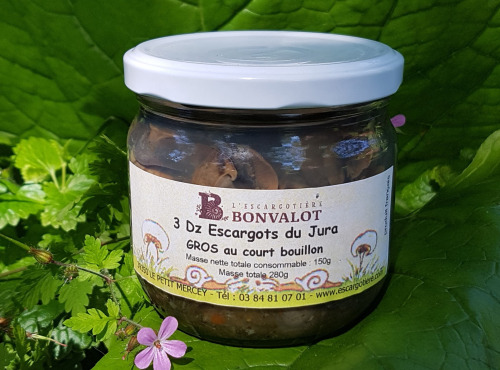 L'escargotière BONVALOT - 3 Douzaines d'Escargots du Jura Gros au Court-Bouillon