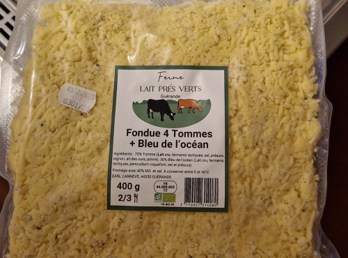 Ferme Lait Prés Verts - Fondue 4 tommes et bleu