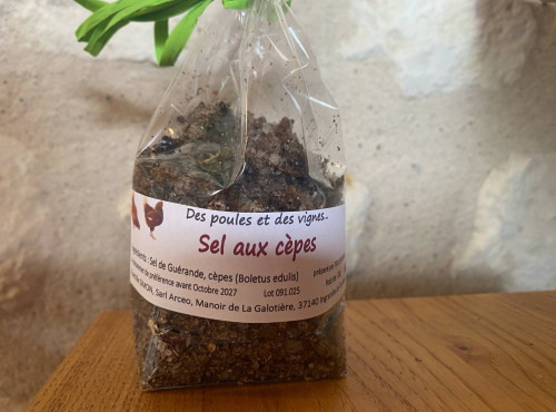 Des Poules et des Vignes à Bourgueil - Sel aux cèpes