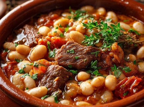 Graines Précieuses - Loubias au jarret de boeuf braisé parfumé au thym