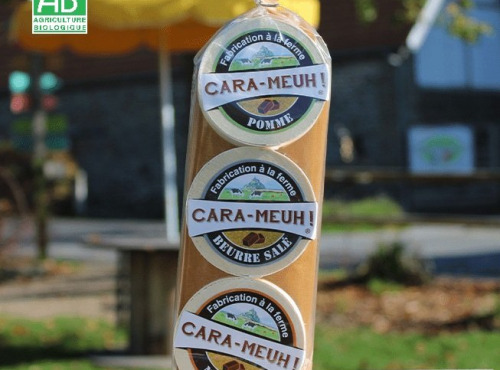 La Ferme des Cara-Meuh - Trio Pomme/Beurre salé/noisette BIO - 3x50g