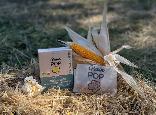 Grain Pop - Maïs à Popcorn saveur Fromage de Chèvre