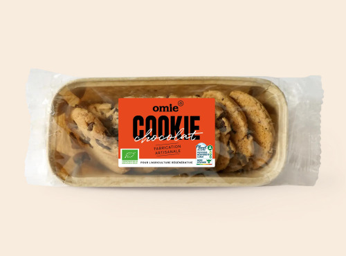 Omie - Cookies aux pépites de chocolat - 77% d'ingrédients français - 180g