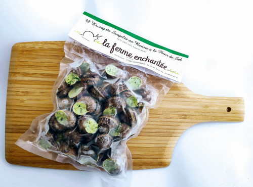 La Ferme Enchantée - 100 Escargots Petit Gris au beurre à la fleur de sel