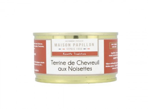 Maison PAPILLON - Artisan depuis 1955 - Terrine de Chevreuil aux Noisettes 130g