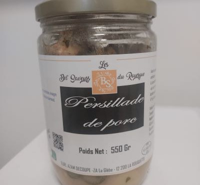 Les Bel' saveurs du Rouergue - PERSILLADE DE PORC 500 Gr