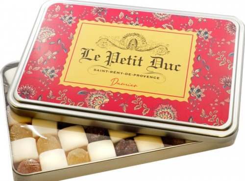 Le Petit Duc - Damier de calissons et pâtes de fruits - Boite 255g