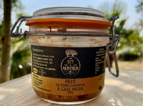 Lou Rey du Cochon - Pâté de porc laineux à l'ail noir 180g