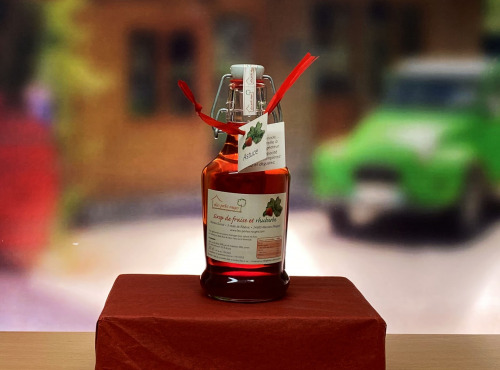 Les Perles Rouges - Sirop Duo de Fraise et rhubarbe DDM dépassée PROMO - 25 %