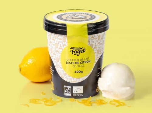 Mademoiselle Fayel - Sorbet citron  gourmand et rafraichissant - 100% Bio 500ml