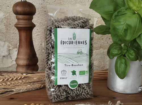 La Ferme du Joyeux Laboureur - Pâtes Tire-Bouchon basilic 250g