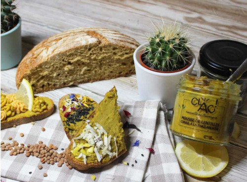 CLAC Conserverie - Mousse lentilles corail à la thaïlandaise bio 100g