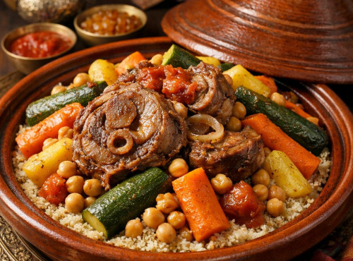 Le Paradis d'Escargot - Couscous d agneau et c'est légumes