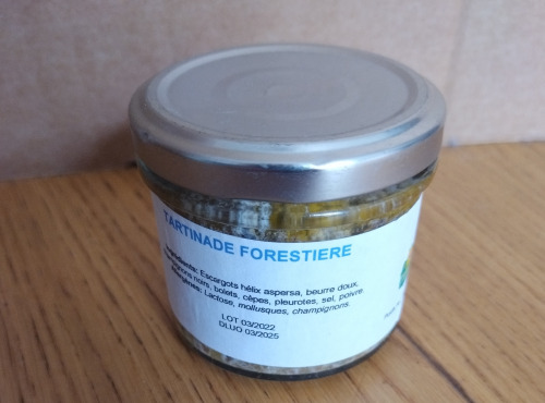 Amandine GARNIER - Tartinade Escargots Saveur Forestiere (Champignons)