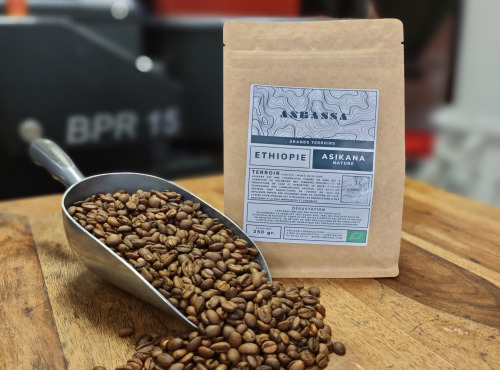 Brûlerie de Melun-Maison Anbassa - Café Asikana Ethiopie BIO - Mouture Espresso