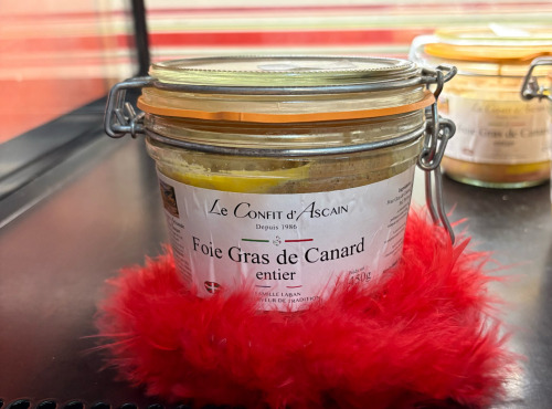 Le Confit d'Ascain - Foie gras de canard entier 450g mi-cuit, bocal