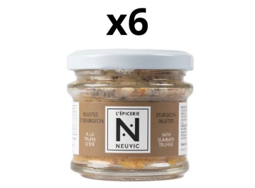 Caviar de Neuvic - Lot de 6 rillettes d'esturgeon à la truffe d'été