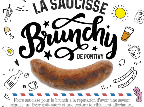 Le Lavandier Charcutier Pontivy - Saucisse Brunchy x4