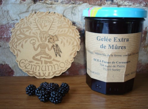 Ferme de Cernunnos - Gelée Extra de mûres sauvages bio