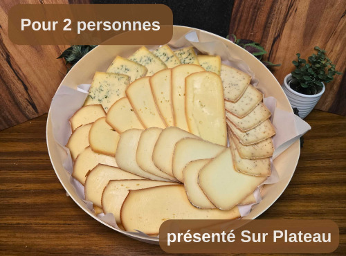 La Fermière - Plateau de Raclette pour 2 personnes – Assortiment présenté sur plateau