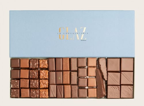 Glaz la chocolaterie de la presqu’île - [Précommande] Coffret Grande traversée ganache et pralinés noir et lait