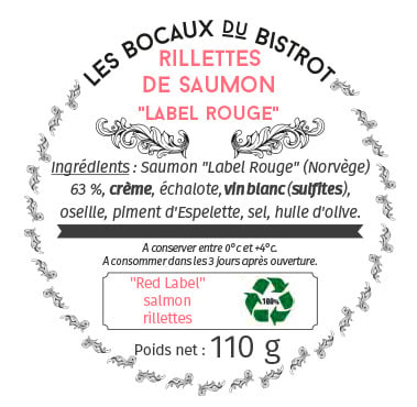 Les Bocaux du Bistrot - Rillettes de saumon au piment d'Espelette