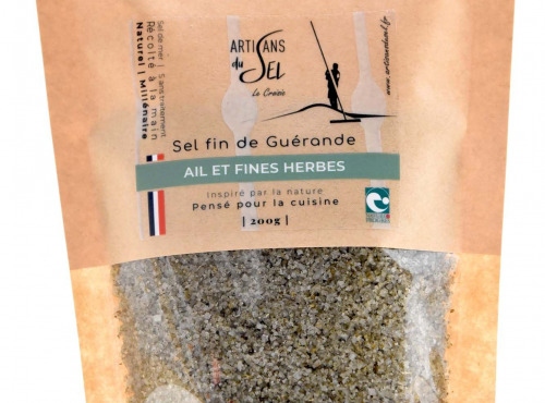 Artisans du Sel - Sel de Guérande à l'Ail et aux Fines Herbes 200g x 12