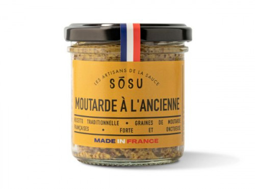 SÒSU, les Artisans de la Sauce - Moutarde à l'ancienne lot de 9x150g