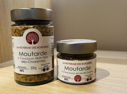 La Noyeraie des Borderies - Moutarde à l'Ancienne aux Noix 100% origine France 🇫🇷