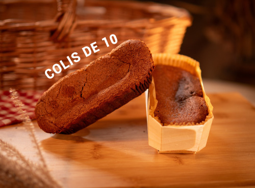 Maison Savary - Fondant au chocolat 300gr Format Bois - Colis de 10 unités