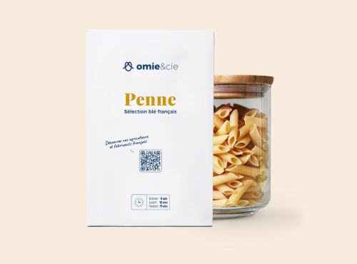 Omie - DESTOCKAGE - Penne de blé dur - 500 g