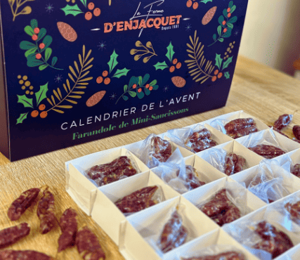 La ferme d'Enjacquet - [Précommande] Noel - Calendrier de l'Avent - Farandole de mini saucissons