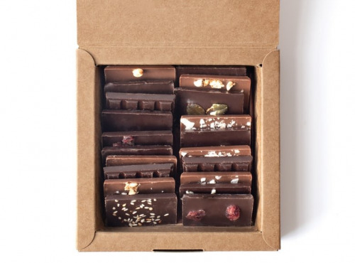 Mon jardin chocolaté - Boîte De 20 Mini Tablettes bio