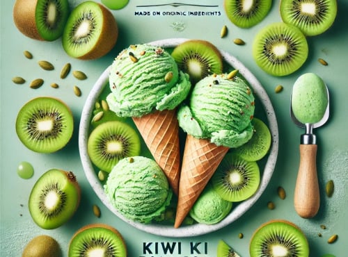 Les Garçons Glaciers - Sorbet BIO Kiwi d'Anjou 500ml