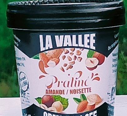 Les Glaces de la Vallée - Coffret Mini crèmes glacées praliné amande noisette "la Vallée" 24 pots de120 ml