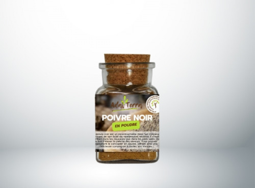 Adal Terra - Epices - Poivre Noir Bio (en poudre) 60G