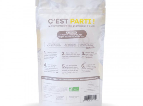 Pierre & Tim Cookies - Kit de Préparation Bio Cookies Chocolat au Lait