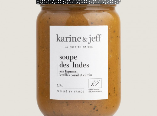 Karine & Jeff - Soupe des Indes - aux légumes, lentilles corail et cumin