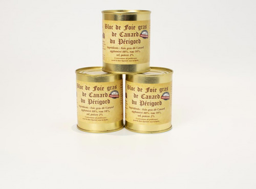 Domaine de Favard - Lot de 3 - Bloc de Foie gras de Canard du Périgord 130g