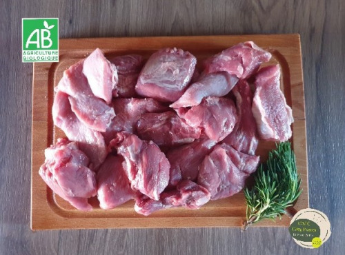 Ferme GAEC Côte Pardin - [SURGELE] 1 kg Blanquette de Veau BIO Race Aubrac