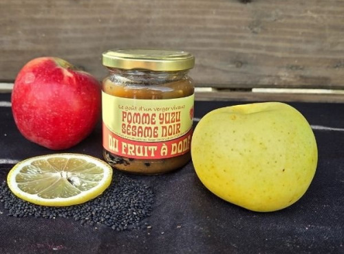 Le verger bio de Quinsac - Pomme Yuzu Sésame noir 200gr BIO et DEMETER