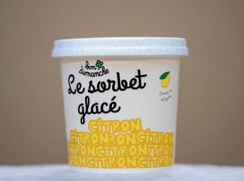 Bon Dimanche - Sorbet Citron de Sicile Plein Fruit Bio 2,5L