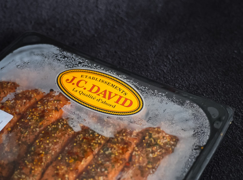 Etablissements JC David - Pavé de Saumon fumé et roti aux épices de Provence 6/7 pcs 1kg