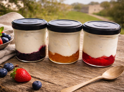 Ferme de l'Elanion - Fromage Blanc Confiture Framboise  130g