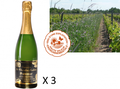 Château de Belleville Maison Baron - Aoc Saumur Demi-sec. 3 Bouteilles