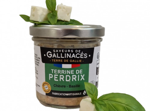 Terre de Gallie - Terrine de perdrix chèvre basilic