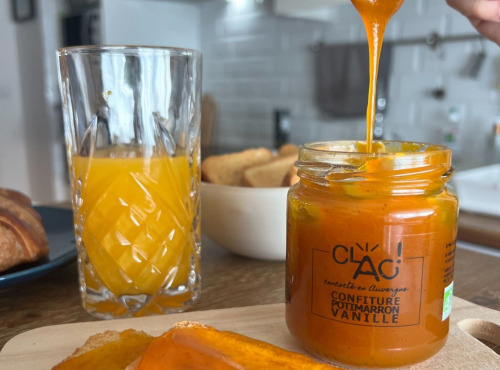 CLAC Conserverie - Confiture potimarron vanille bio -200g